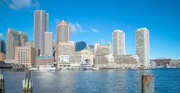 Pictured: A cityscape of downtown Boston.