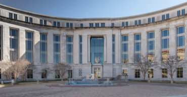Pictured: The entrance of the Johnson Jr. Federal Courthouse in Montgomery Alabama.