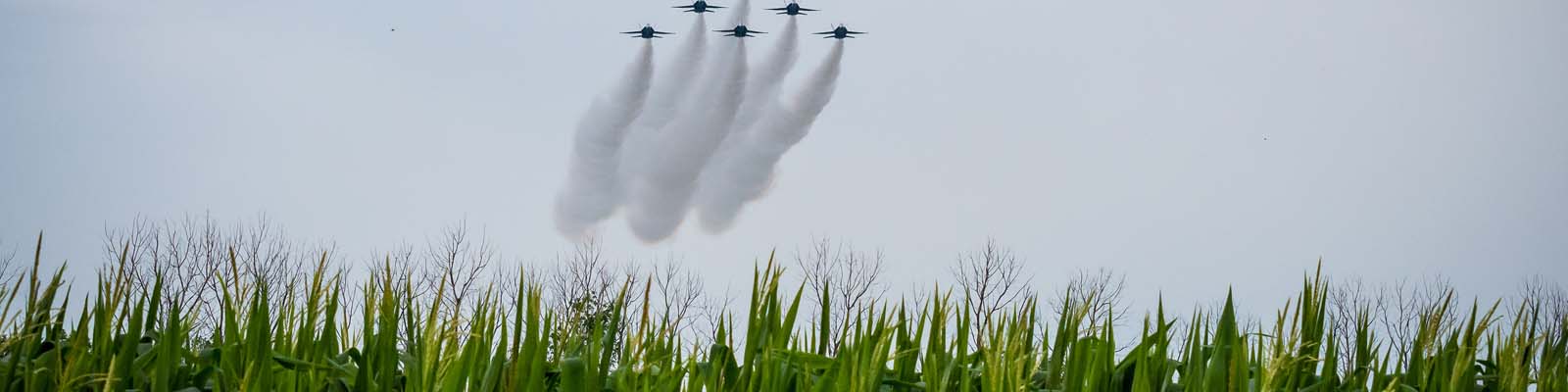 This is an image of jets flying over a field in Fargo North Dakota where ASTA-USA provides professional translation services.
