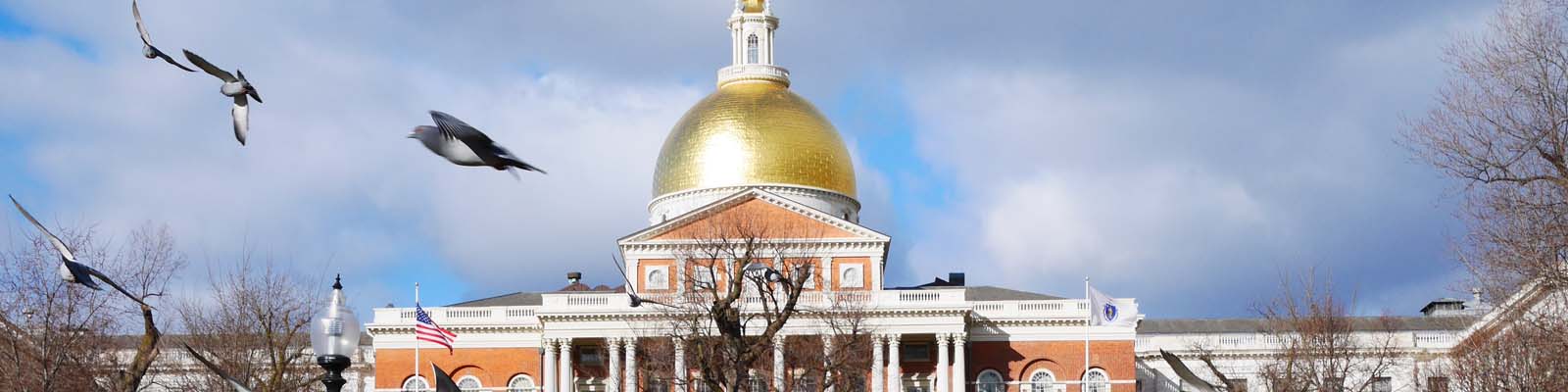 Pictured: Massachusetts State House.