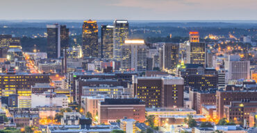 This is a skyline of downtown Birmingham where ASTA-USA provides professional translation services.