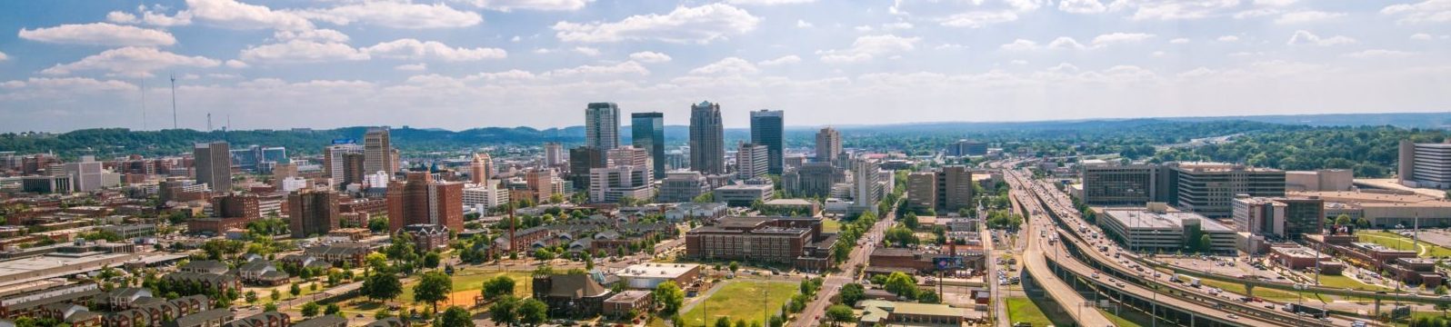 Pictured: A cityscape of Birmingham, Alabama.
