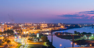 This is an overhead image of downtown Memphis where ASTA-USA offers professional translation services.