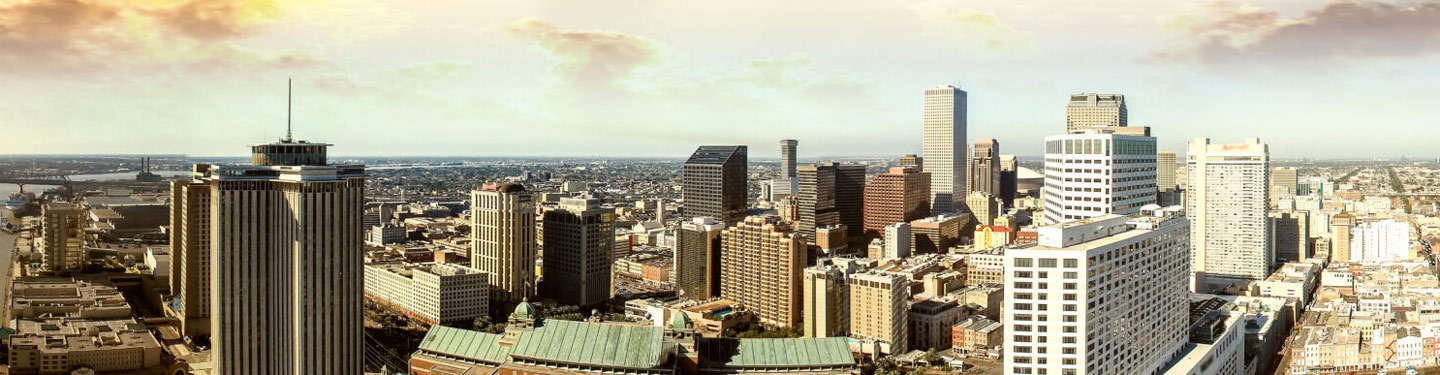 This is a skyline of downtown New Orleans where ASTA-USA provides professional translation services.