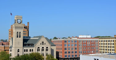 Pictured: A view of downtown Sioux City in Iowa.