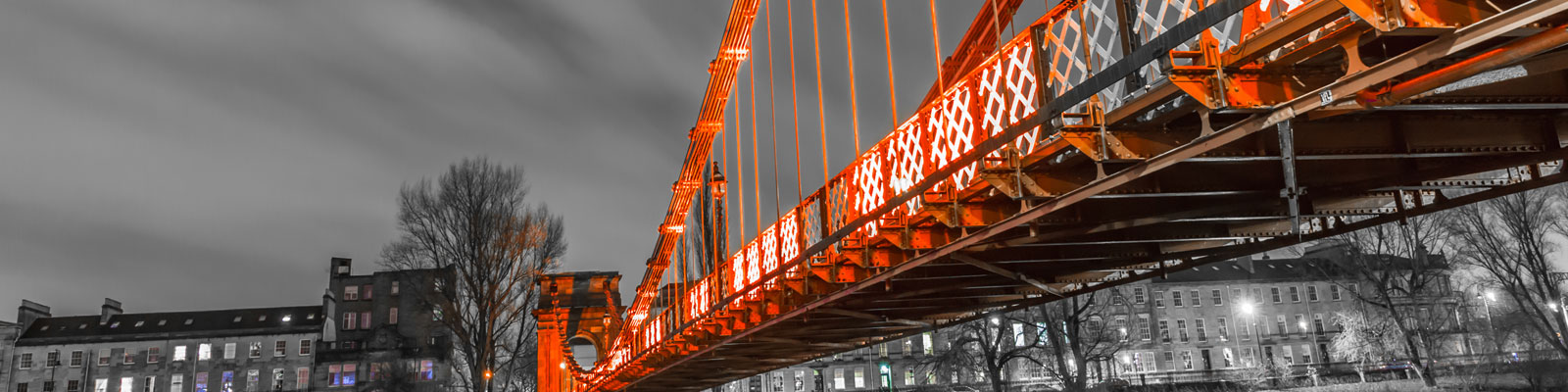 This is an image of the South Portland suspension bridge. ASTA-USA provides professional translation services in this city.